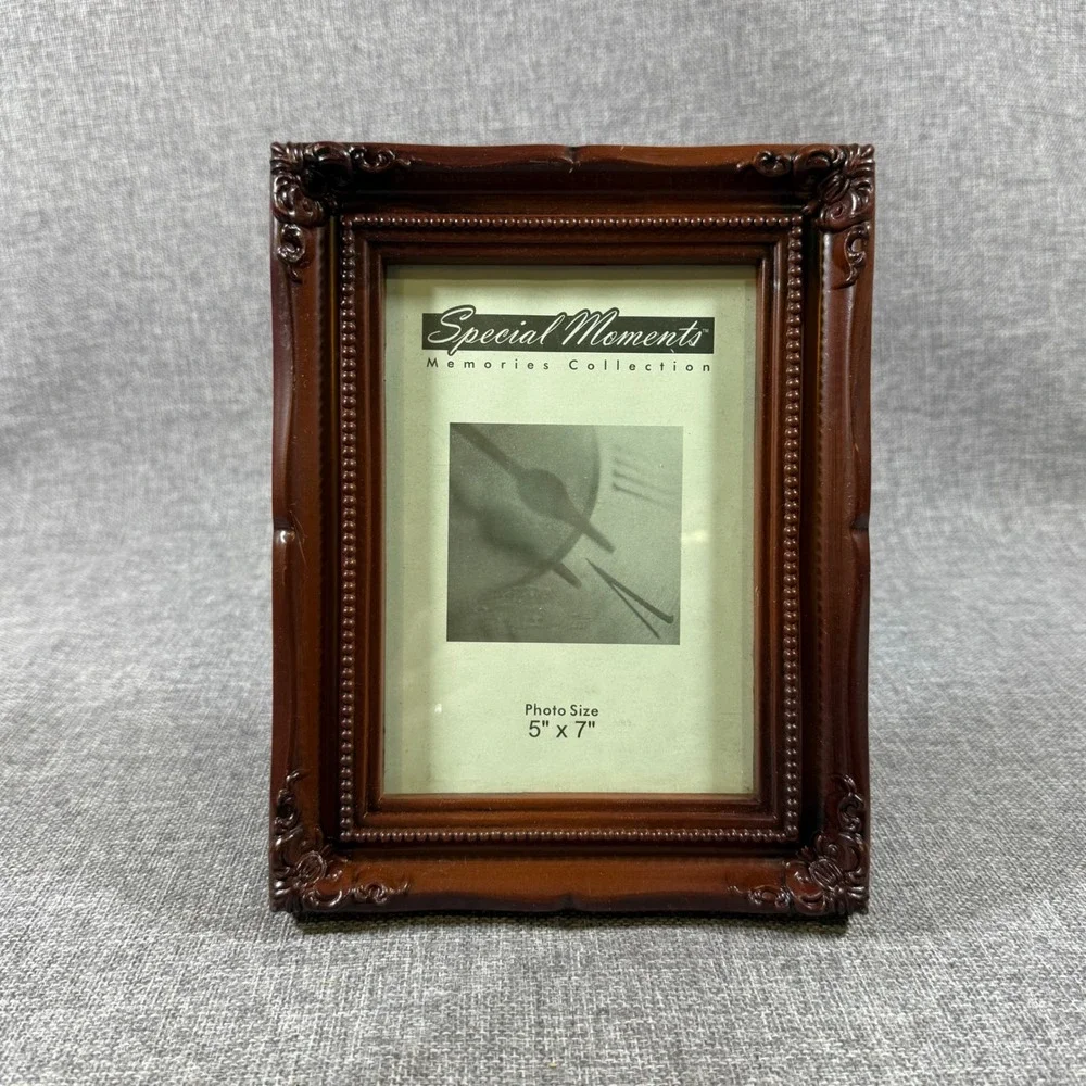 Special Moments Ornate Scroll Photo Frame 5x7 Brown Dark Academia Victorian